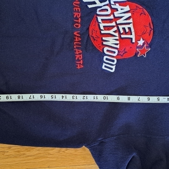 Vintage Planet Hollywood Women's Large Embroidered Crewneck Long Sleeve Sweatshi - Picture 10 of 10